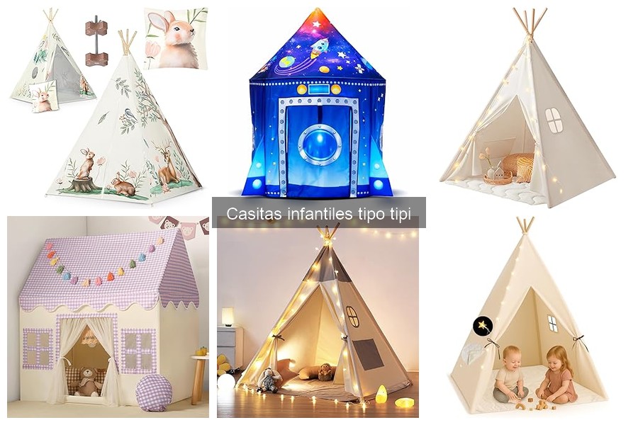 Ideas creativas para decorar casitas infantiles tipo tipi