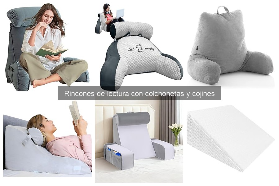 ** Ideas creativas para decorar rincones de lectura con cojines