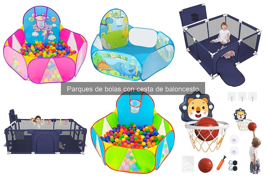 Ideas creativas para jugar en parques de bolas con cesta de baloncesto