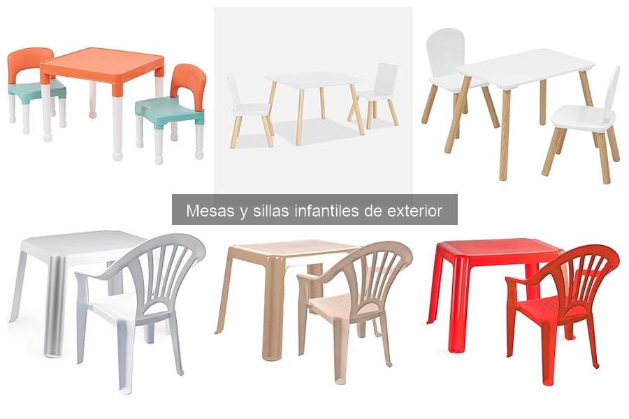 Ideas creativas para mesas y sillas infantiles en el jardín