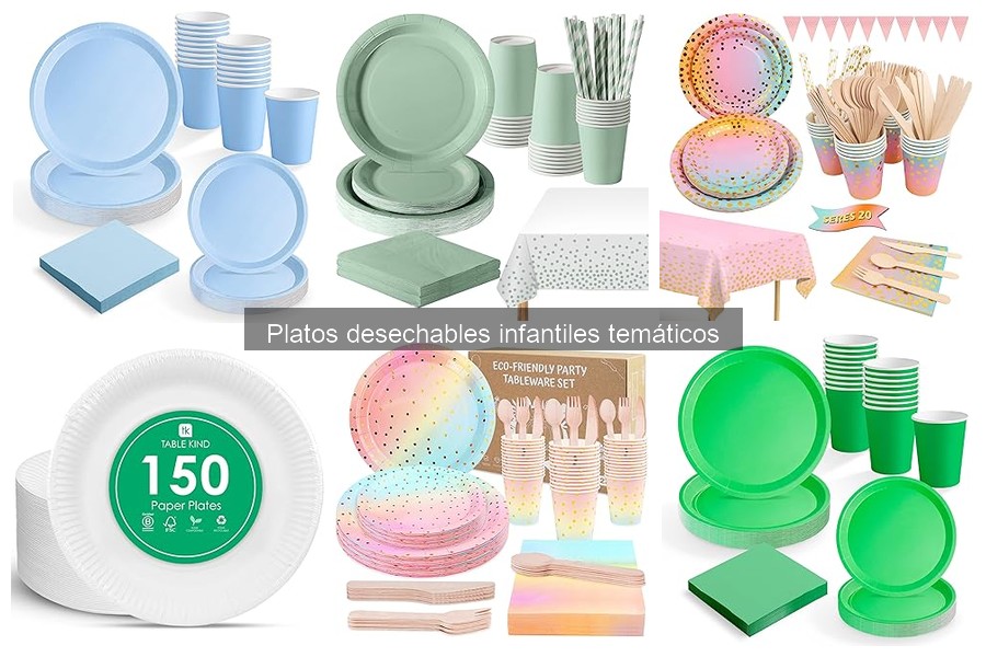 Ideas creativas para presentar platos desechables infantiles