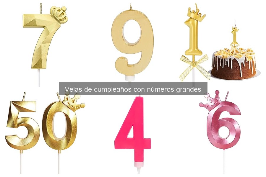 Ideas creativas para usar velas de cumpleaños grandes