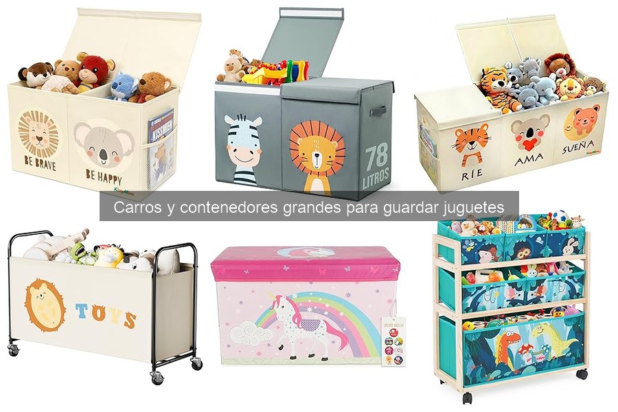 Ideas de decoración con carros y contenedores de juguetes