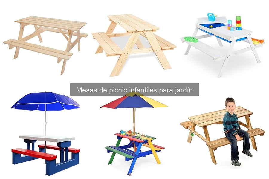 Ideas divertidas para mesas de picnic infantiles en el jardín