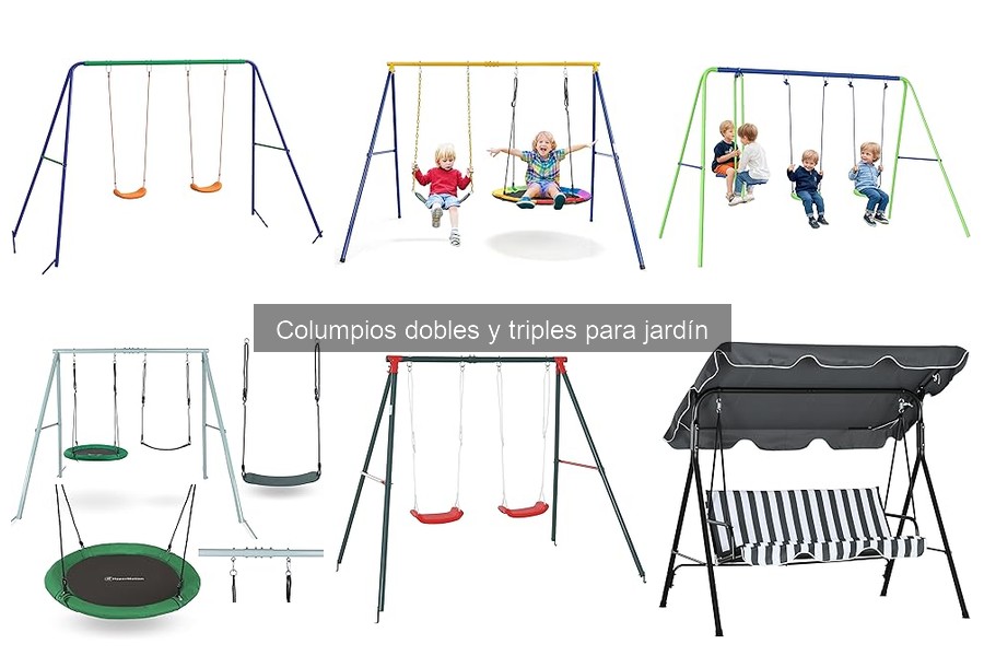 Instalar un columpio doble o triple en el jardín: Guía fácil