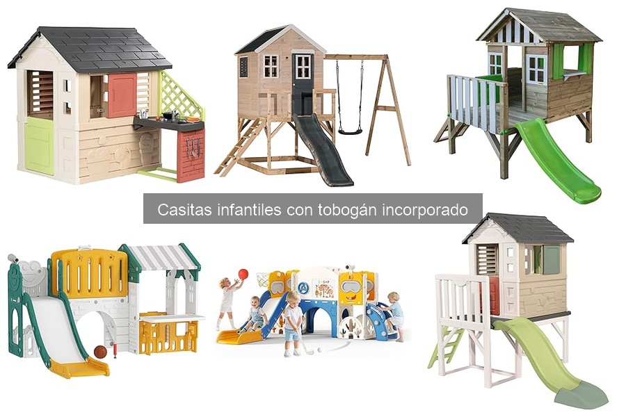 Instrucciones para instalar casitas infantiles con tobogán