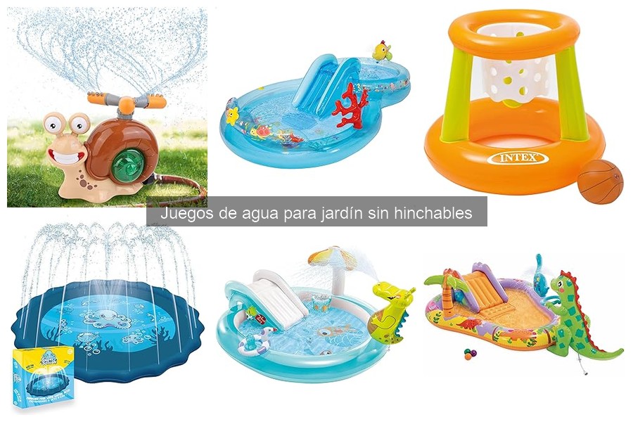 Juegos de agua para jardín sin hinchables en fiestas infantiles