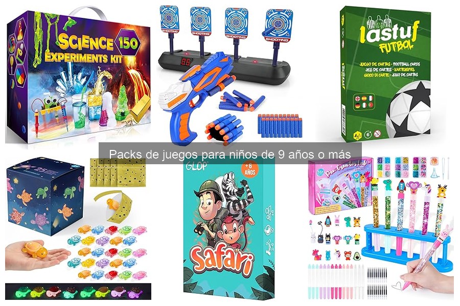 Juegos en Packs para Niños de 9 Años: ¡Descubre las Mejores Opciones!