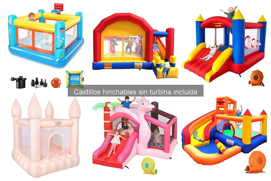 Los mejores materiales para castillos hinchables sin turbina