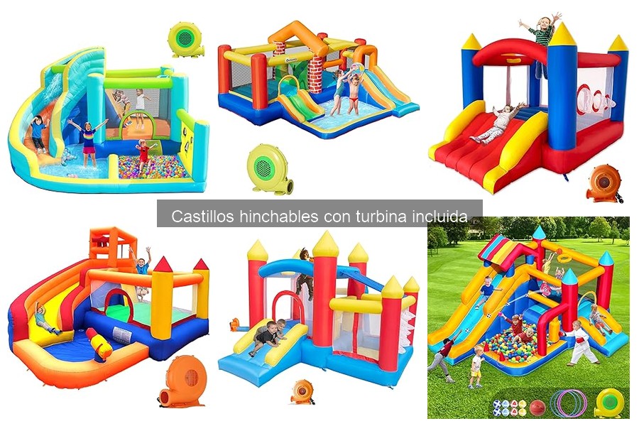 Mantenimiento adecuado de castillos hinchables con turbina