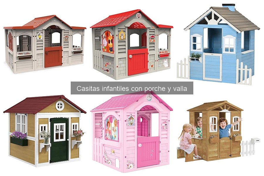 Mantenimiento de casitas infantiles con porche y valla