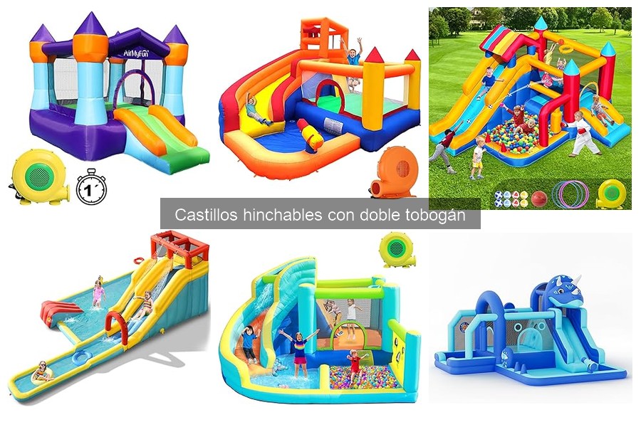 Mantenimiento y Cuidado de Castillos Hinchables con Doble Tobogán