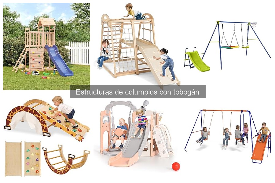 Mantenimiento y cuidado de columpios con tobogán para niños