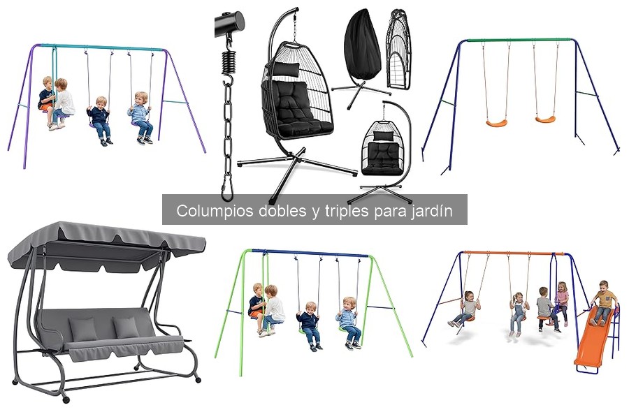 Mantenimiento y cuidados de columpios dobles y triples