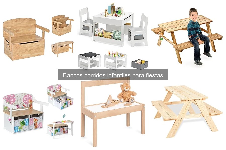 Mantenimiento y limpieza de bancos corridos infantiles