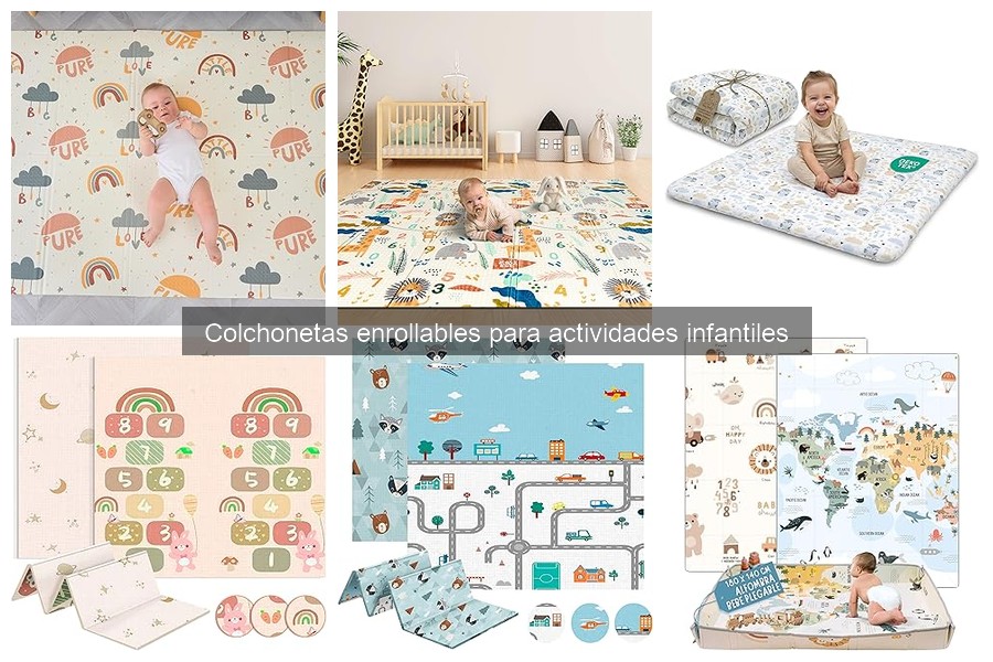 Mantenimiento y limpieza de colchonetas enrollables infantiles