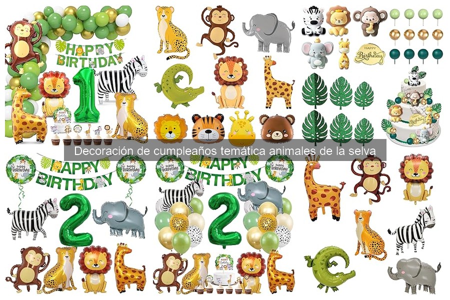 Manualidades para Decorar Cumpleaños de Animales de la Selva