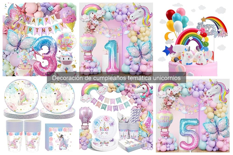 Materiales Esenciales para Decoración de Cumpleaños de Unicornios