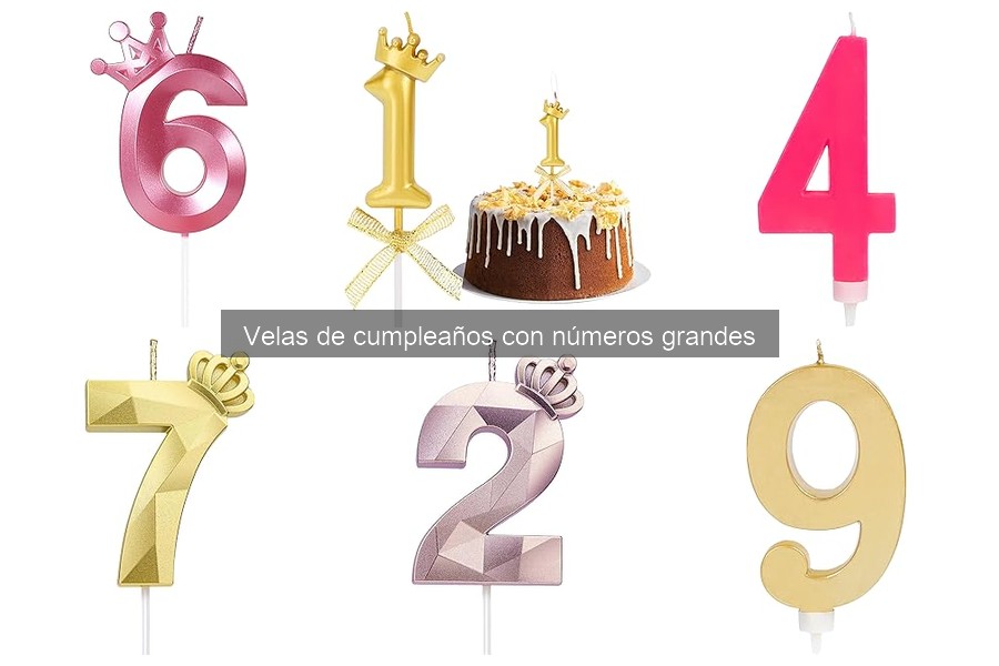Materiales seguros en velas de cumpleaños grandes