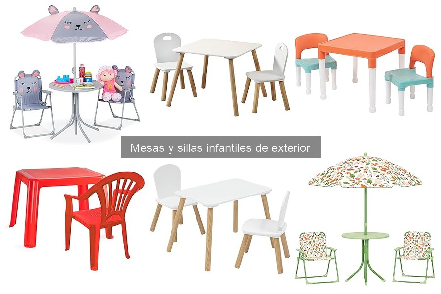 Mejor momento para comprar mesas y sillas infantiles de exterior