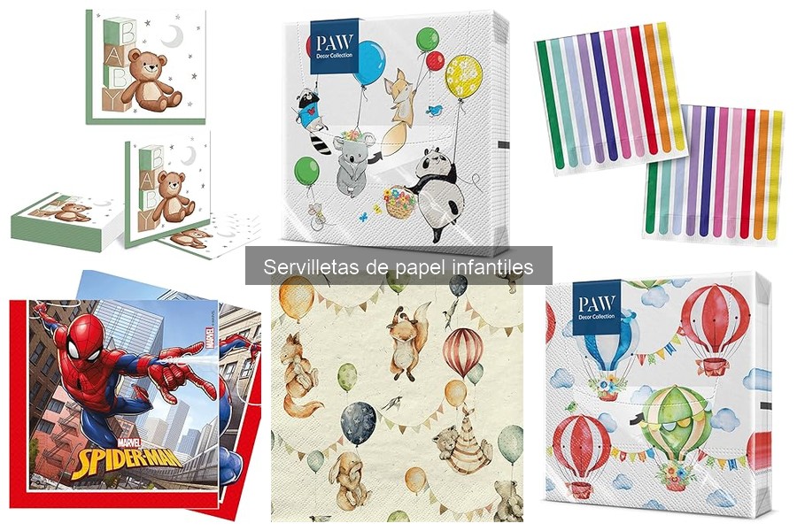 Mejor tamaño de servilletas de papel para fiestas infantiles
