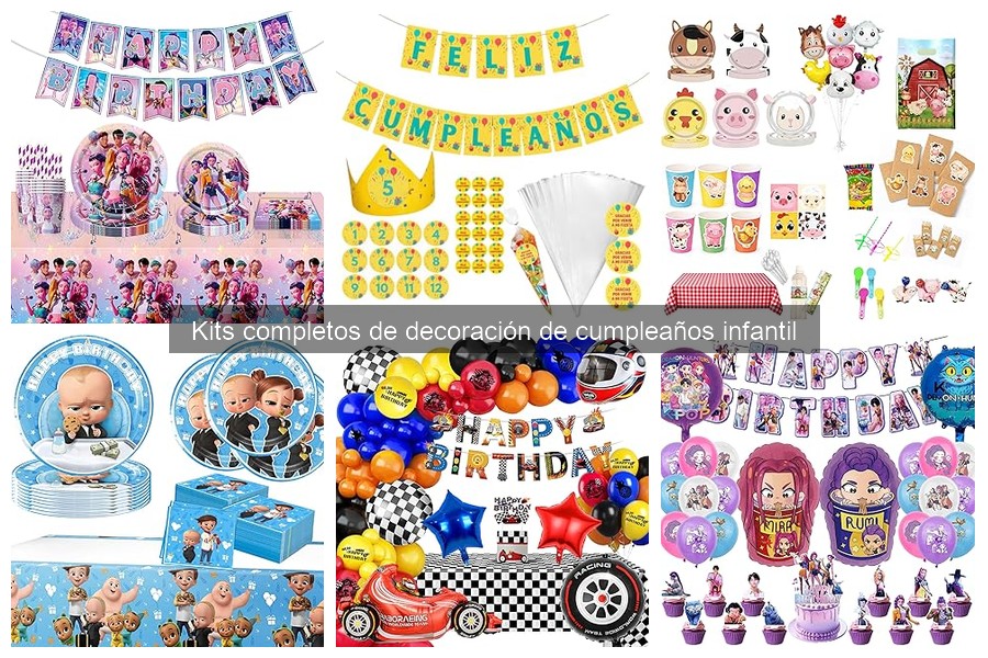 Mejora tu kit de decoración de cumpleaños infantil con estos accesorios