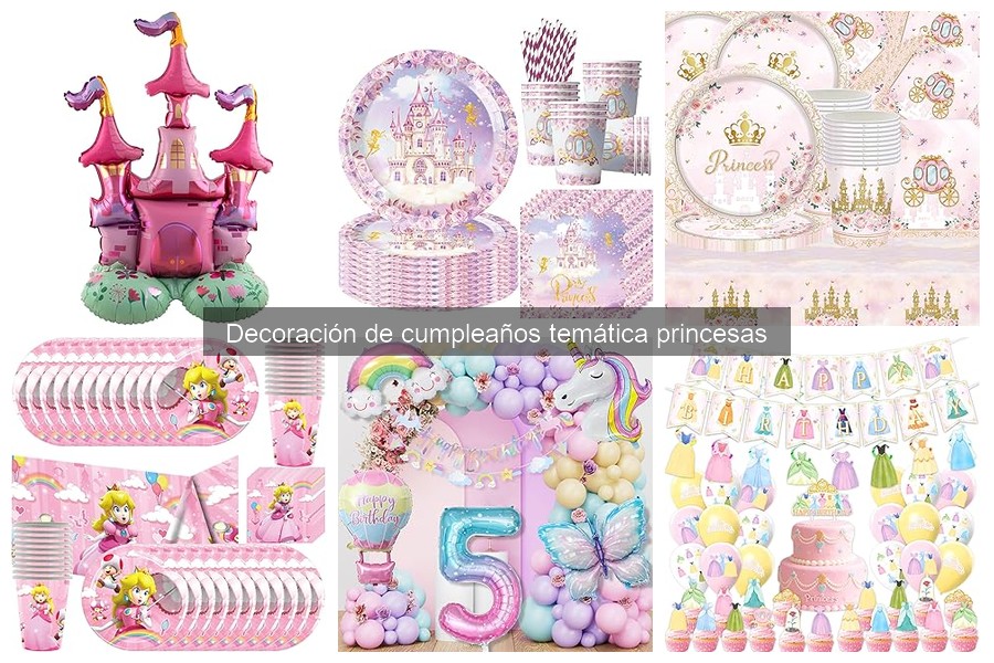 Mejores accesorios de decoración para fiestas de princesas