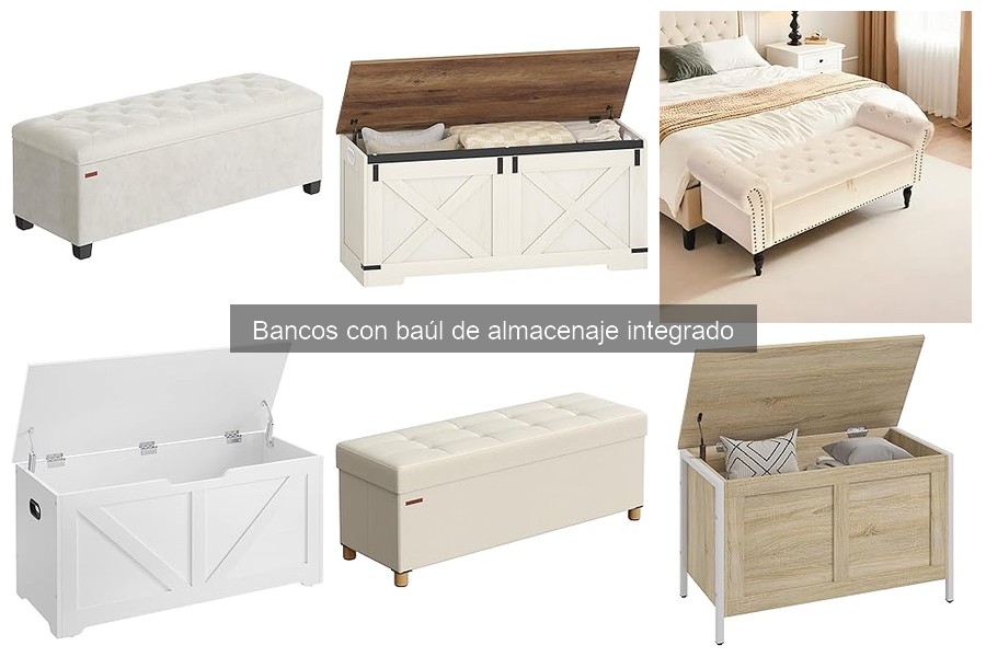 Mejores bancos con baúl de almacenaje en oferta