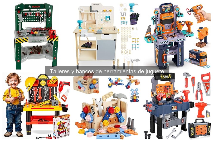 Mejores bancos de herramientas de juguete para niños de 3 a 5 años