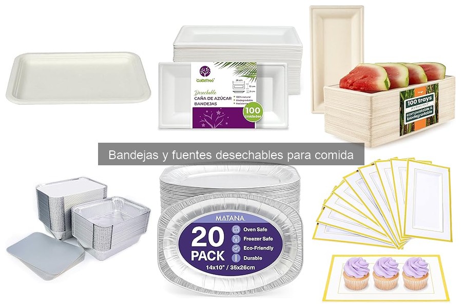 Mejores bandejas desechables para fiestas infantiles