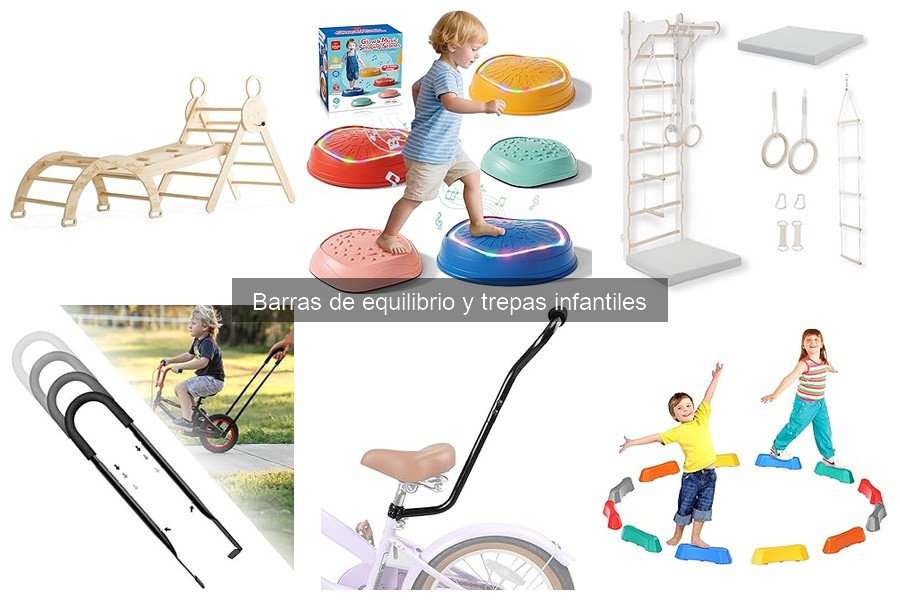 Mejores barras de equilibrio y trepas infantiles para jardín