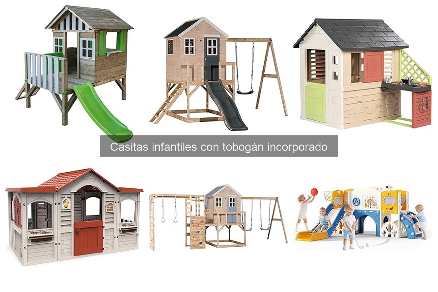 Mejores casitas infantiles con tobogán para exteriores