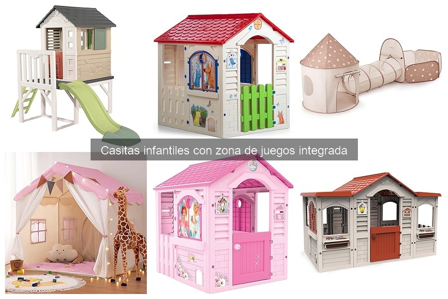 Mejores casitas infantiles con zona de juegos para espacios pequeños