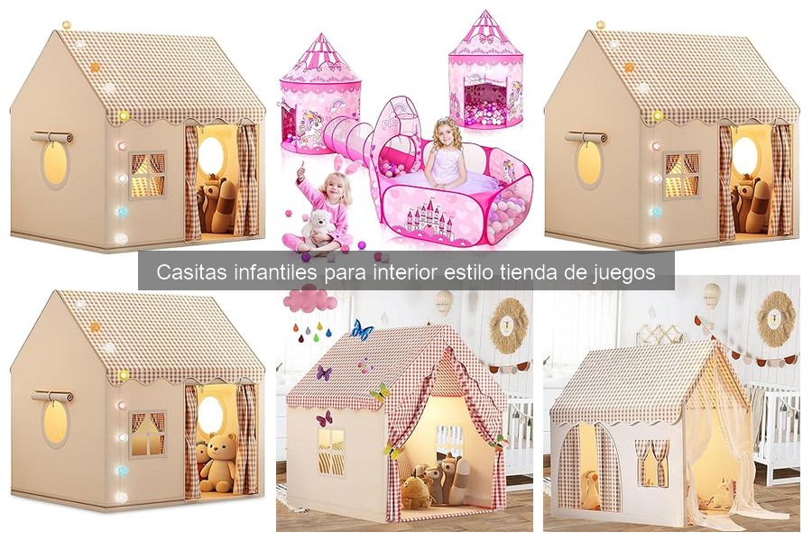 Mejores casitas infantiles estilo tienda para espacios pequeños