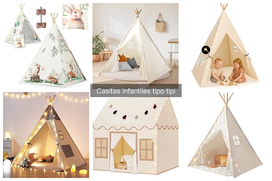 Mejores casitas infantiles tipo tipi para espacios pequeños