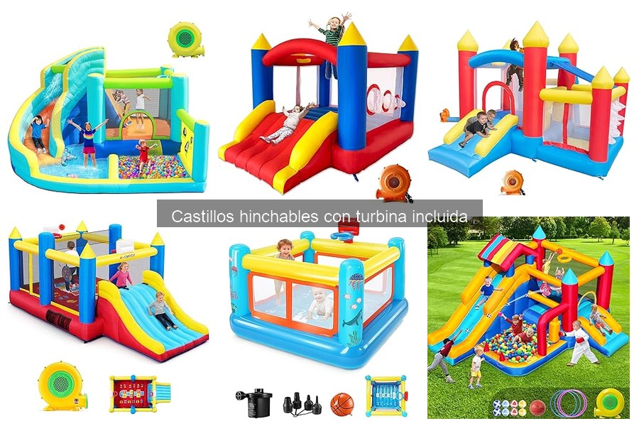 Mejores castillos hinchables con turbina para niños 2023