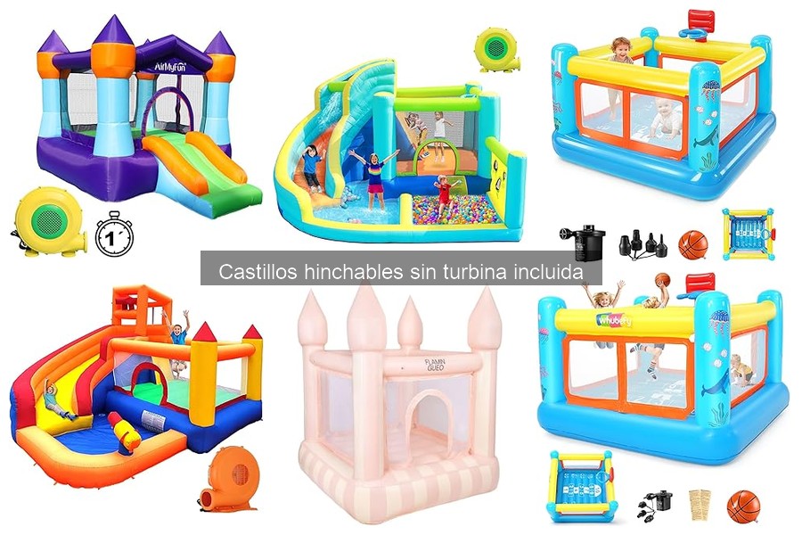 Mejores castillos hinchables sin turbina para fiestas infantiles