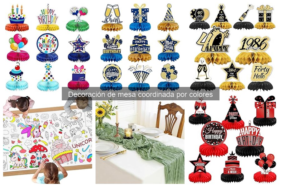 Mejores combinaciones de colores para decorar mesas infantiles