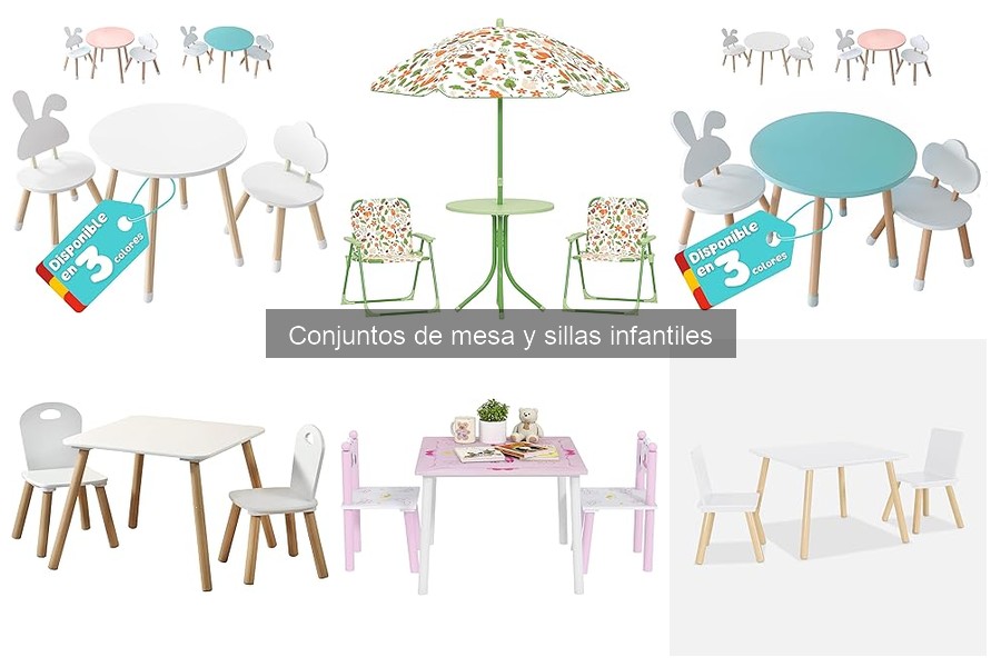 Mejores conjuntos de mesa y sillas infantiles para espacios pequeños