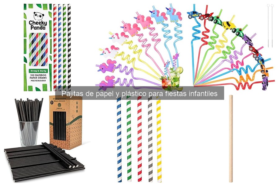 Mejores diseños de pajitas para fiestas infantiles