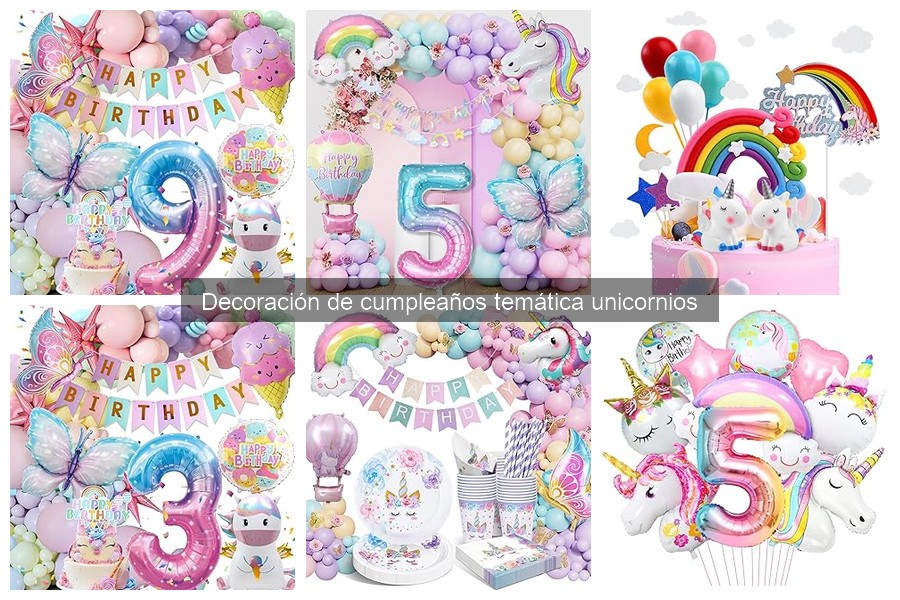 Mejores estilos de decoración de cumpleaños de unicornios