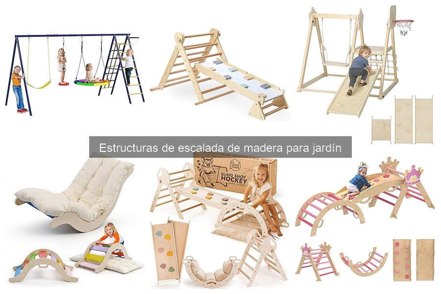 Mejores estructuras de escalada de madera para niños pequeños