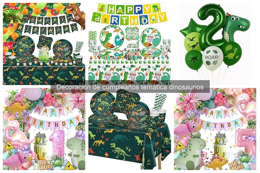 Mejores ideas de decoración para un cumpleaños de dinosaurios