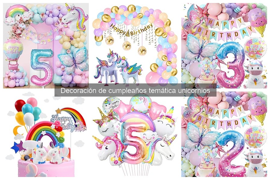 Mejores ideas para decorar un cumpleaños de unicornios