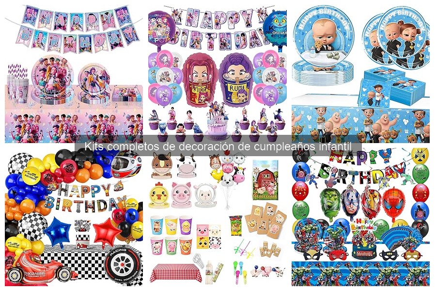 Mejores kits de decoración de cumpleaños infantiles 2023