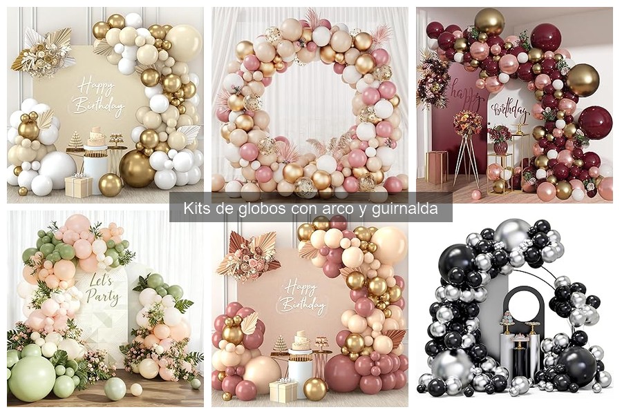 Mejores Kits de Globos con Arco y Guirnalda para Cumpleaños