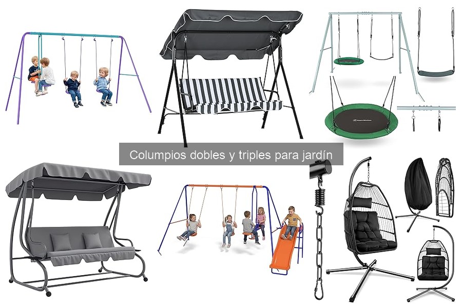 Mejores marcas de columpios dobles y triples para jardín