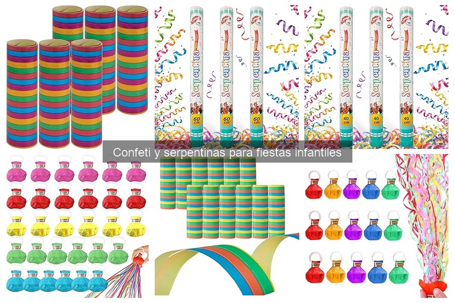 Mejores marcas de confeti y serpentinas para fiestas infantiles