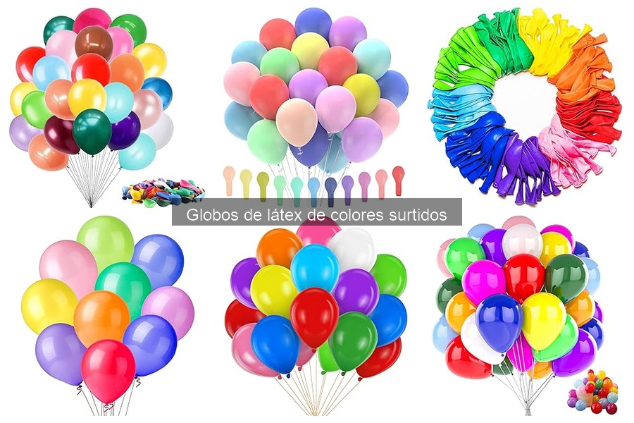 Mejores marcas de globos de látex de colores surtidos