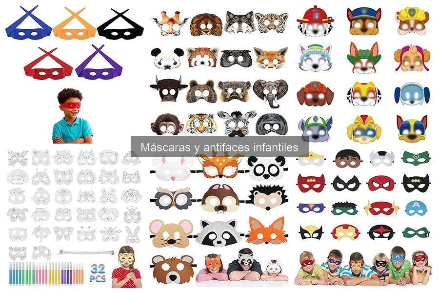 Mejores máscaras de disfraces infantiles según temáticas